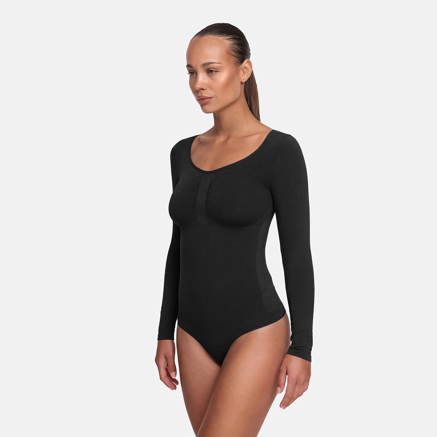 Longsleeve Thong Sculpting Bodysuit