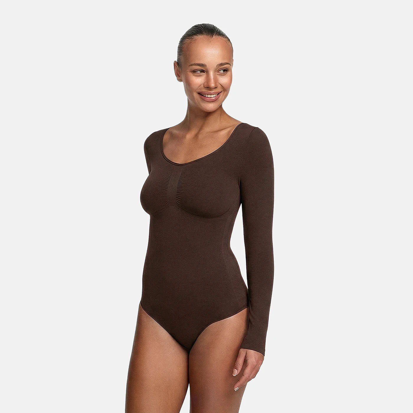Longsleeve Thong Sculpting Bodysuit
