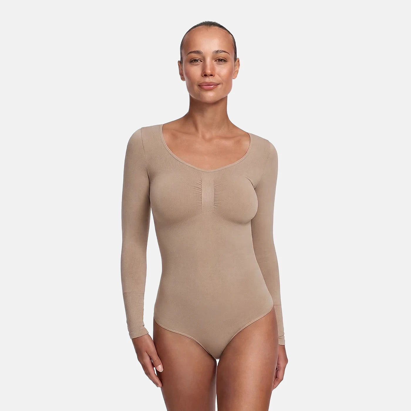 Longsleeve Thong Sculpting Bodysuit