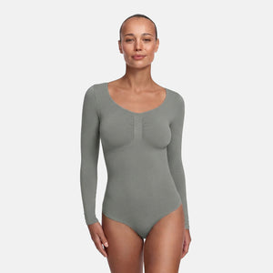 Longsleeve Thong Sculpting Bodysuit